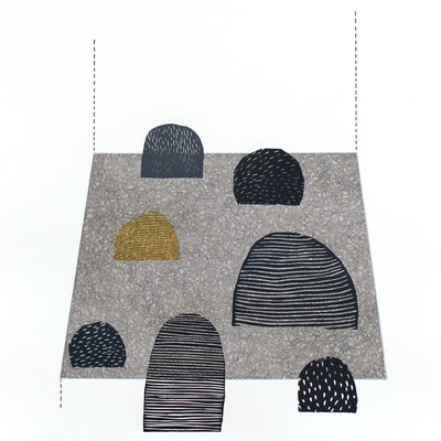 A print with cone shapes