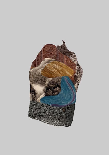 Cut-out shapes form what looks like a crown.