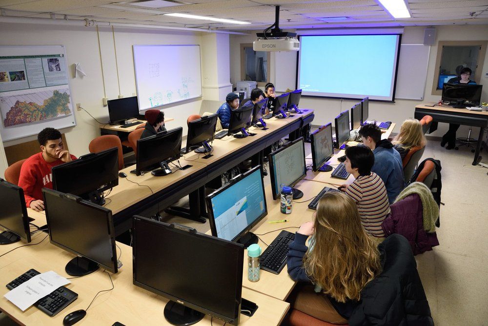 Clara Margaret Flood teach students how to abstract geographic data using Geographic Information Systems.